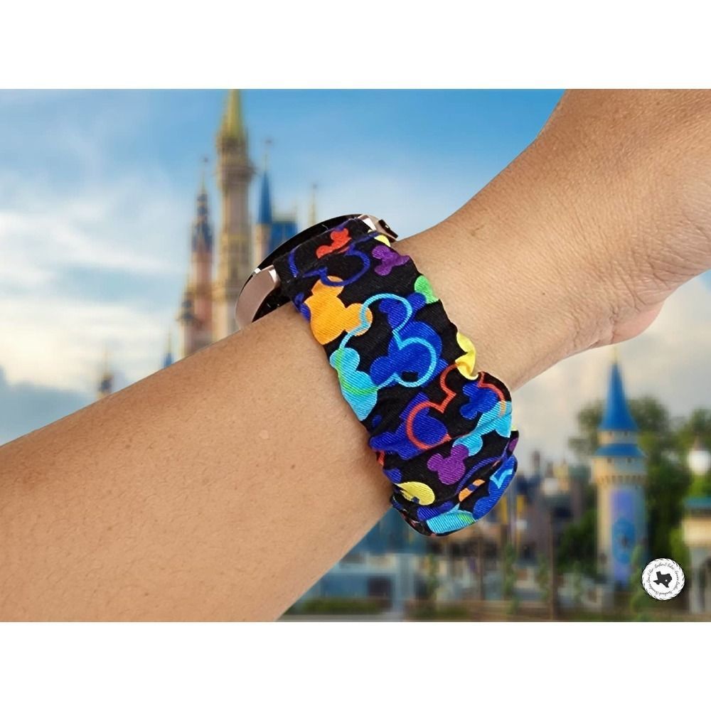 Disney Mickey Mouse Scrunchies Watch Band for Apple Watch 42 44 45 49mm Ultra